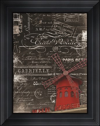 Framed Vintage Paris 2 Print