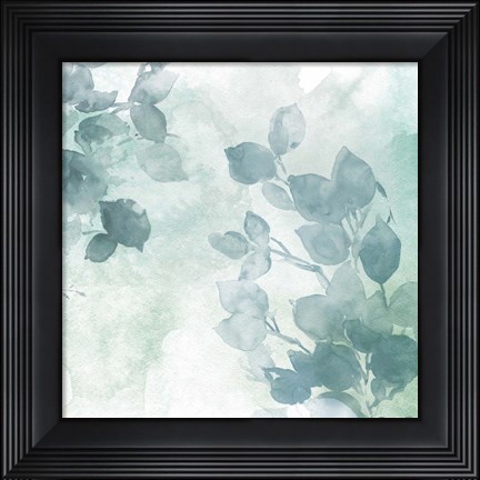 Framed Watercolor Leaves 2 Print