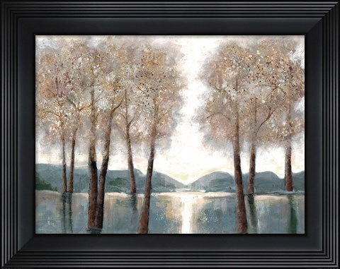 Framed Approaching Woods Print