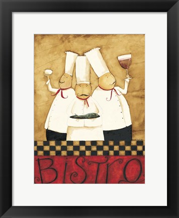 Framed Happy Chefs Print