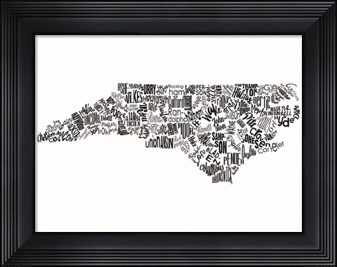 Framed North Carolina Print