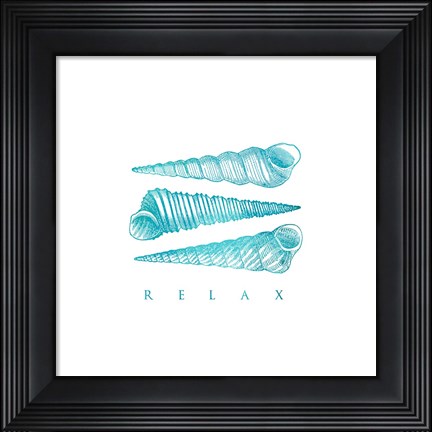 Framed Relax Shells Print