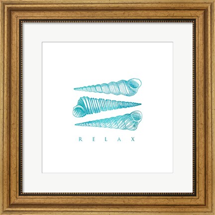 Framed Relax Shells Print