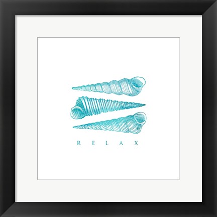 Framed Relax Shells Print