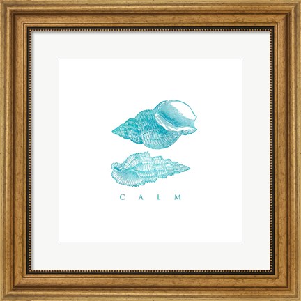 Framed Calm Shells Print