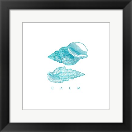 Framed Calm Shells Print