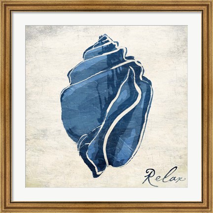 Framed Inspirational Shell Blues Print
