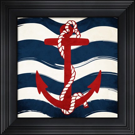 Framed Anchor Waves Print
