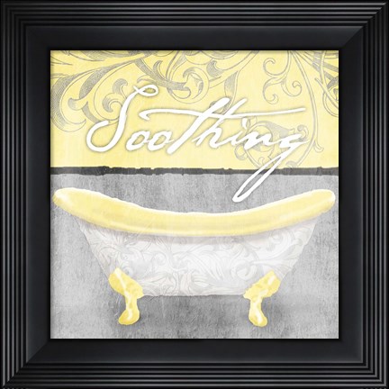 Framed Yellow Soothing Print