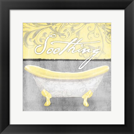 Framed Yellow Soothing Print