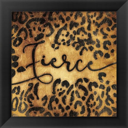 Framed Fierce Animal Print