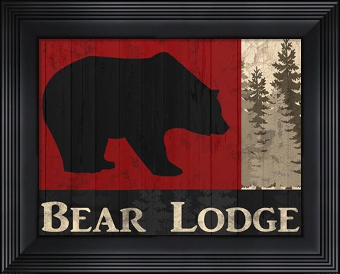 Framed Bear Lodge Print