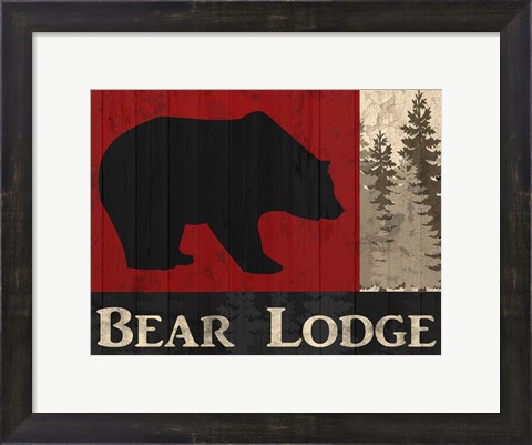 Framed Bear Lodge Print
