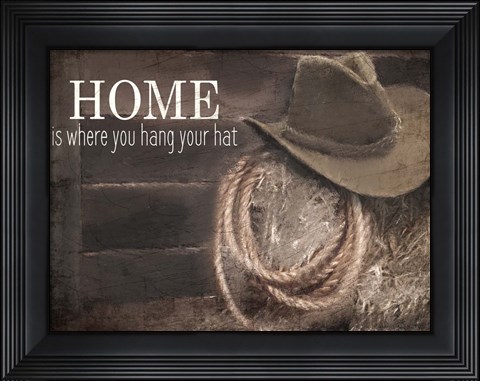 Framed Hang Your Hat Print