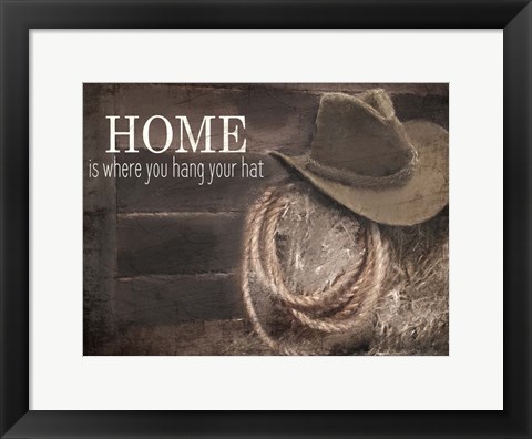 Framed Hang Your Hat Print