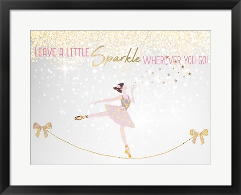 Framed Leave a LIttle Sparkle v1 Print