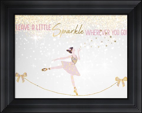 Framed Leave a LIttle Sparkle v1 Print