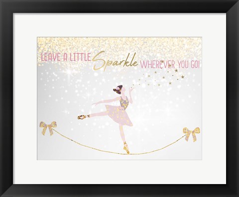 Framed Leave a LIttle Sparkle v1 Print