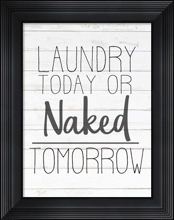 Framed In The Laundry 4 Print