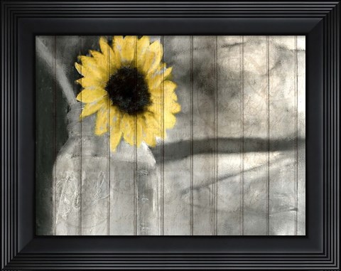 Framed Pop Of Yellow Print