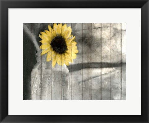 Framed Pop Of Yellow Print