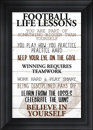 Framed Football Life Print