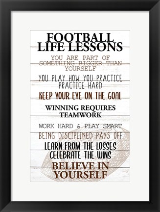 Framed Football Life Print