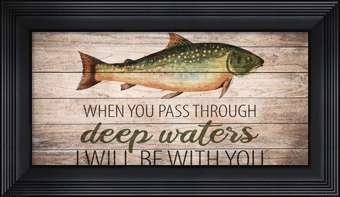 Framed Deep Waters 1 Print