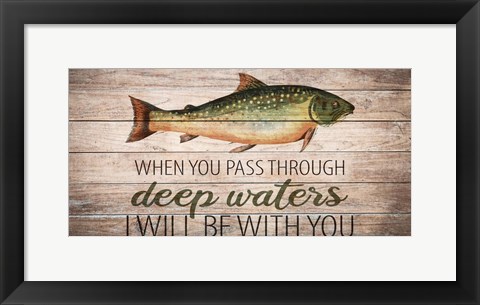 Framed Deep Waters 1 Print