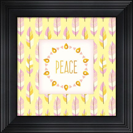 Framed Boho Peace Print