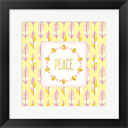 Framed Boho Peace Print