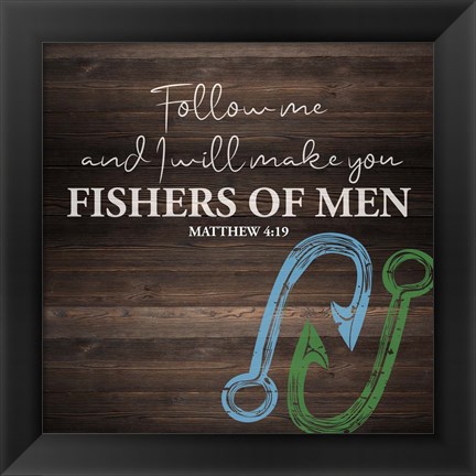 Framed Fishers Of Men Print