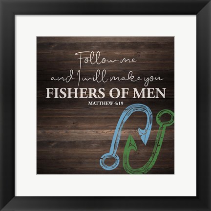 Framed Fishers Of Men Print