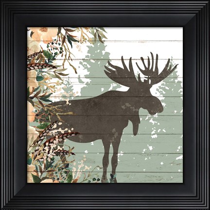 Framed Woodland Floral 1 Print