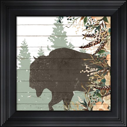 Framed Woodland Floral 3 Print