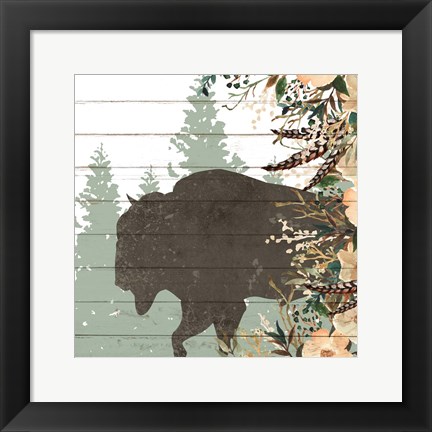 Framed Woodland Floral 3 Print