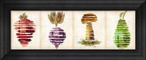 Framed Veggies B Print
