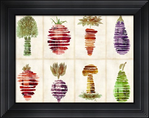 Framed Veggies Print
