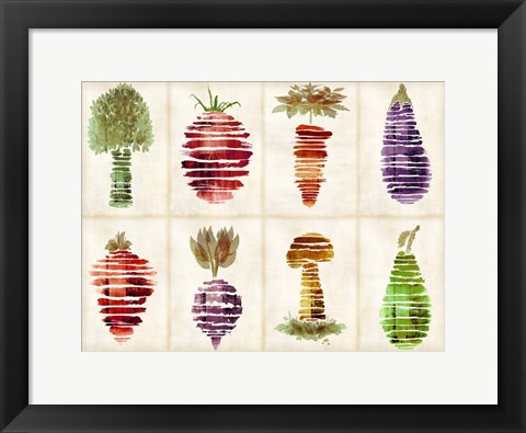 Framed Veggies Print