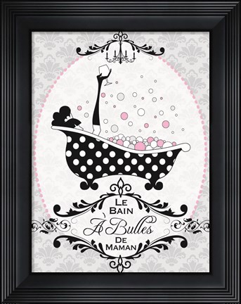 Framed Mommy&#39;s Bubble Bath 03 Print