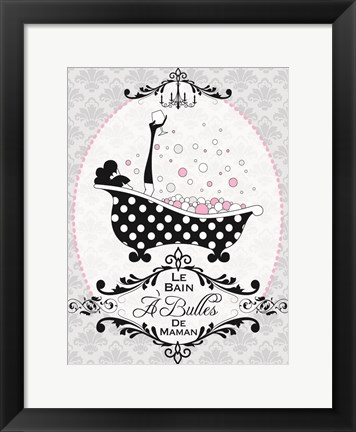 Framed Mommy&#39;s Bubble Bath 03 Print