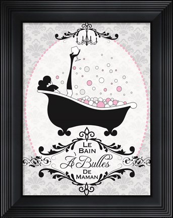 Framed Mommy&#39;s Bubble Bath 06 Print