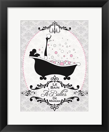 Framed Mommy&#39;s Bubble Bath 06 Print