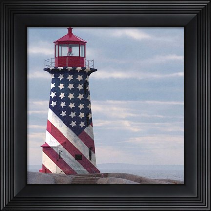 Framed American Lighthouse Print
