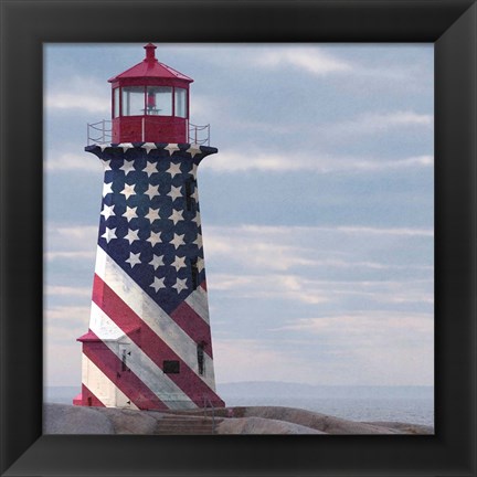 Framed American Lighthouse Print