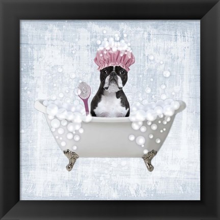 Framed Bath Time Bubbles 2 Print