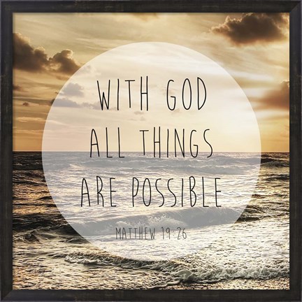 Framed Godly Possibilities Print