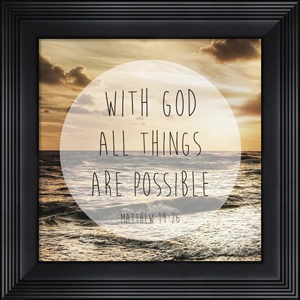 Framed Godly Possibilities Print