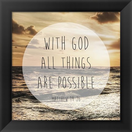 Framed Godly Possibilities Print