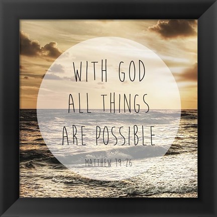 Framed Godly Possibilities Print